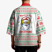 Funny Santa Music Is For Everyone Christmas Kimono Xmas Holiday Patterns - Wonder Print Shop