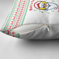 Funny Santa Music Is For Everyone Christmas Pillow Cover Xmas Holiday Patterns - Wonder Print Shop