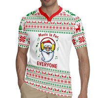 Funny Santa Music Is For Everyone Christmas Rugby Jersey Xmas Holiday Patterns - Wonder Print Shop