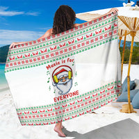 Funny Santa Music Is For Everyone Christmas Sarong Xmas Holiday Patterns - Wonder Print Shop
