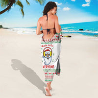 Funny Santa Music Is For Everyone Christmas Sarong Xmas Holiday Patterns - Wonder Print Shop