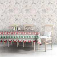 Funny Santa Music Is For Everyone Christmas Tablecloth Xmas Holiday Patterns - Wonder Print Shop