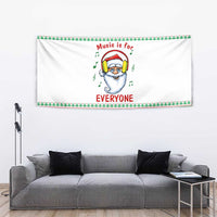 Funny Santa Music Is For Everyone Christmas Tapestry Xmas Holiday Patterns - Wonder Print Shop