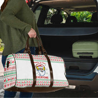 Funny Santa Music Is For Everyone Christmas Travel Bag Xmas Holiday Patterns - Wonder Print Shop