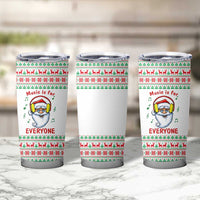 Funny Santa Music Is For Everyone Christmas Tumbler Cup Xmas Holiday Patterns - Wonder Print Shop