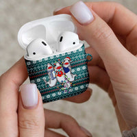 Funny Shark Christmas AirPods Case Xmas Holiday Patterns - Wonder Print Shop