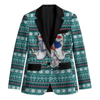 Funny Shark Christmas Blazer Xmas Holiday Patterns - Wonder Print Shop