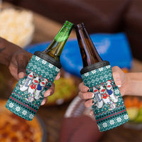 Funny Shark Christmas 4 in 1 Can Cooler Tumbler Xmas Holiday Patterns - Wonder Print Shop