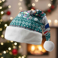 Funny Shark Christmas Santa Hat Xmas Holiday Patterns - Wonder Print Shop