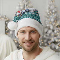 Funny Shark Christmas Santa Hat Xmas Holiday Patterns - Wonder Print Shop