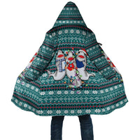 Funny Shark Christmas Cloak Xmas Holiday Patterns - Wonder Print Shop
