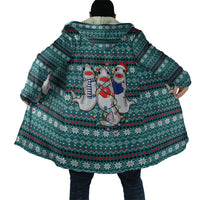 Funny Shark Christmas Cloak Xmas Holiday Patterns - Wonder Print Shop