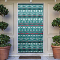 Funny Shark Christmas Door Cover Xmas Holiday Patterns - Wonder Print Shop