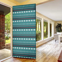 Funny Shark Christmas Door Cover Xmas Holiday Patterns - Wonder Print Shop