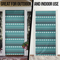 Funny Shark Christmas Door Cover Xmas Holiday Patterns - Wonder Print Shop