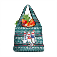 Funny Shark Christmas Grocery Bag Xmas Holiday Patterns - Wonder Print Shop