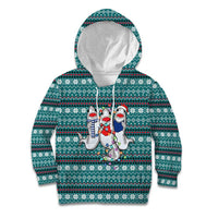 Funny Shark Christmas Kid Hoodie Xmas Holiday Patterns - Wonder Print Shop