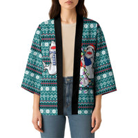 Funny Shark Christmas Kimono Xmas Holiday Patterns - Wonder Print Shop