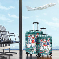 Funny Shark Christmas Luggage Cover Xmas Holiday Patterns - Wonder Print Shop