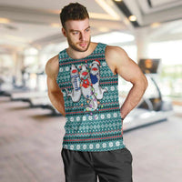 Funny Shark Christmas Men Tank Top Xmas Holiday Patterns - Wonder Print Shop