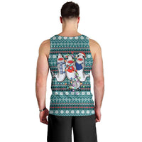 Funny Shark Christmas Men Tank Top Xmas Holiday Patterns - Wonder Print Shop