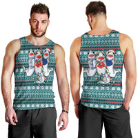 Funny Shark Christmas Men Tank Top Xmas Holiday Patterns - Wonder Print Shop