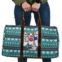 Funny Shark Christmas Travel Bag Xmas Holiday Patterns - Wonder Print Shop