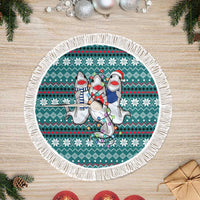 Funny Shark Christmas Tree Skirt Xmas Holiday Patterns - Wonder Print Shop