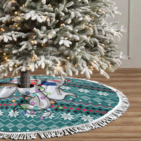 Funny Shark Christmas Tree Skirt Xmas Holiday Patterns - Wonder Print Shop