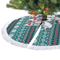Funny Shark Christmas Tree Skirt Xmas Holiday Patterns - Wonder Print Shop