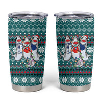 Funny Shark Christmas Tumbler Cup Xmas Holiday Patterns - Wonder Print Shop