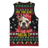 Give Your Heart Bulldog Christmas Basketball Jersey Xmas Holiday Patterns - Wonder Print Shop