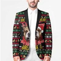 Give Your Heart Bulldog Christmas Blazer Xmas Holiday Patterns - Wonder Print Shop