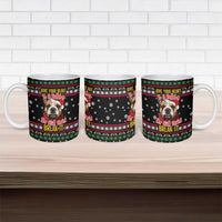 Give Your Heart Bulldog Christmas Ceramic Mug Xmas Holiday Patterns - Wonder Print Shop