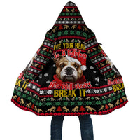 Give Your Heart Bulldog Christmas Cloak Xmas Holiday Patterns - Wonder Print Shop