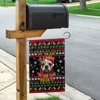 Give Your Heart Bulldog Christmas Garden Flag Xmas Holiday Patterns - Wonder Print Shop