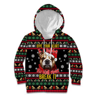 Give Your Heart Bulldog Christmas Kid Hoodie Xmas Holiday Patterns - Wonder Print Shop