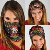 Give Your Heart Bulldog Christmas Neck Gaiter Xmas Holiday Patterns - Wonder Print Shop
