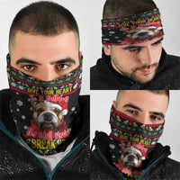 Give Your Heart Bulldog Christmas Neck Gaiter Xmas Holiday Patterns - Wonder Print Shop