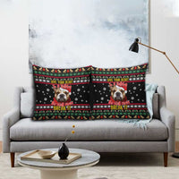 Give Your Heart Bulldog Christmas Pillow Cover Xmas Holiday Patterns - Wonder Print Shop