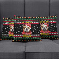 Give Your Heart Bulldog Christmas Pillow Cover Xmas Holiday Patterns - Wonder Print Shop