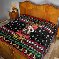 Give Your Heart Bulldog Christmas Quilt Xmas Holiday Patterns - Wonder Print Shop