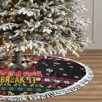 Give Your Heart Bulldog Christmas Tree Skirt Xmas Holiday Patterns - Wonder Print Shop