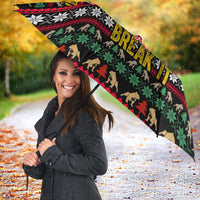 Give Your Heart Bulldog Christmas Umbrella Xmas Holiday Patterns - Wonder Print Shop