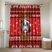 Give Your Heart Pitbull Dog Christmas Bathroom Set Xmas Holiday Patterns - Wonder Print Shop