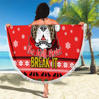 Give Your Heart Pitbull Dog Christmas Beach Blanket Xmas Holiday Patterns - Wonder Print Shop
