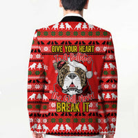 Give Your Heart Pitbull Dog Christmas Blazer Xmas Holiday Patterns - Wonder Print Shop