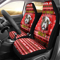 Give Your Heart Pitbull Dog Christmas Car Seat Cover Xmas Holiday Patterns - Wonder Print Shop