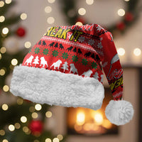 Give Your Heart Pitbull Dog Christmas Santa Hat Xmas Holiday Patterns - Wonder Print Shop