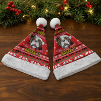 Give Your Heart Pitbull Dog Christmas Santa Hat Xmas Holiday Patterns - Wonder Print Shop